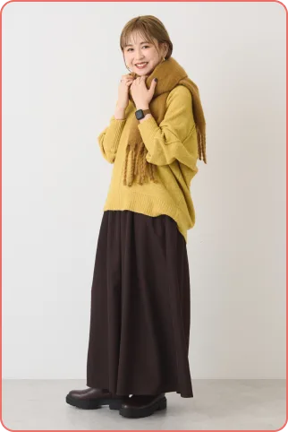 AUTUMNタイプのスタッフコーデ1
