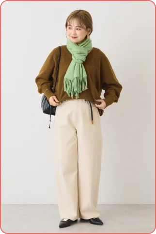 AUTUMNタイプのスタッフコーデ2