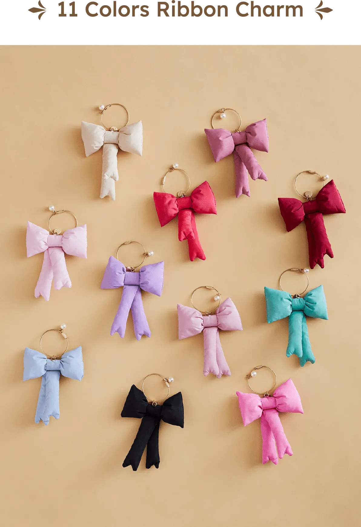 11 Colors Ribbon Charm