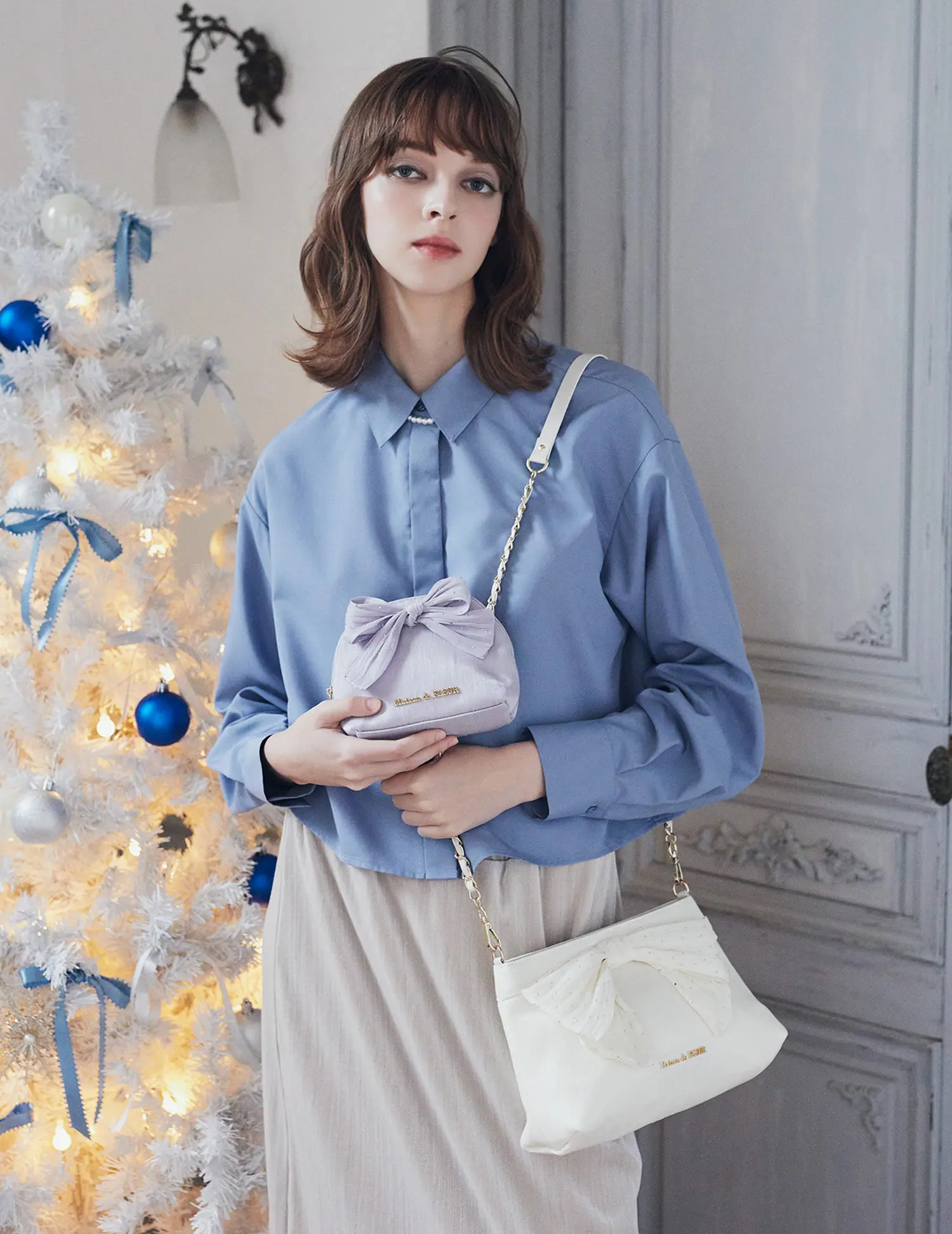 Maison de FLEUR 2025 NOËL BLUE & BLANC Maison de FLEUR 2025 NOËL BLUE & BLANC