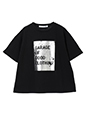 半袖箔抜きTシャツ|秋コーデ