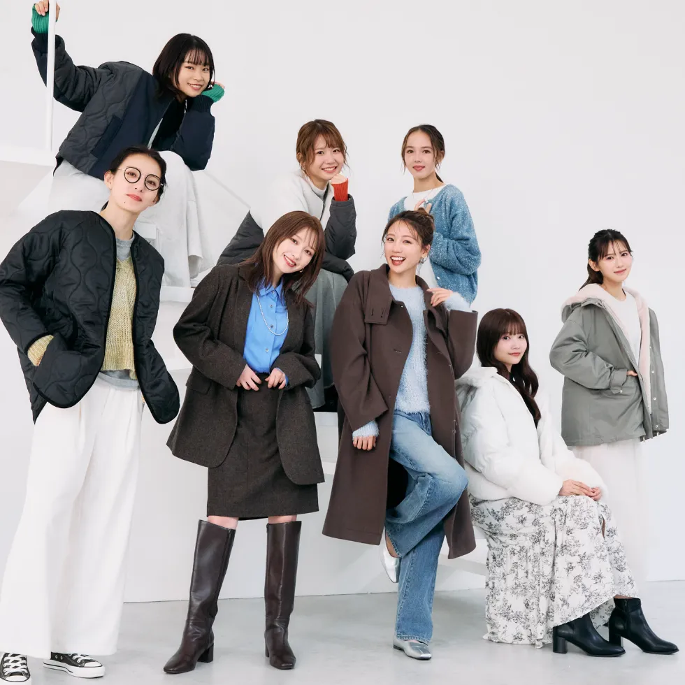 総勢8名の女優・モデル・アーティストが着こなすWinter Collection。