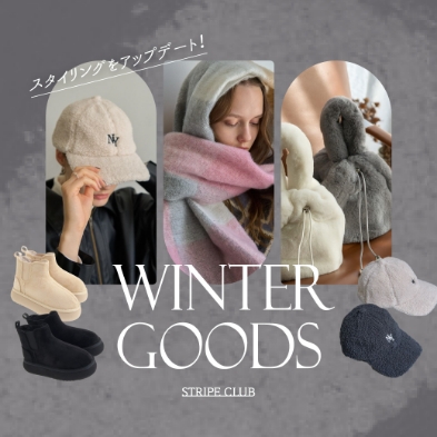 スタイリングをアップデート                           Winter Goods