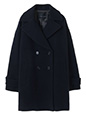 ウール混ミドル丈Pコート | 冬服 レディース