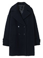 ウール混ミドル丈Pコート | 冬服 レディース