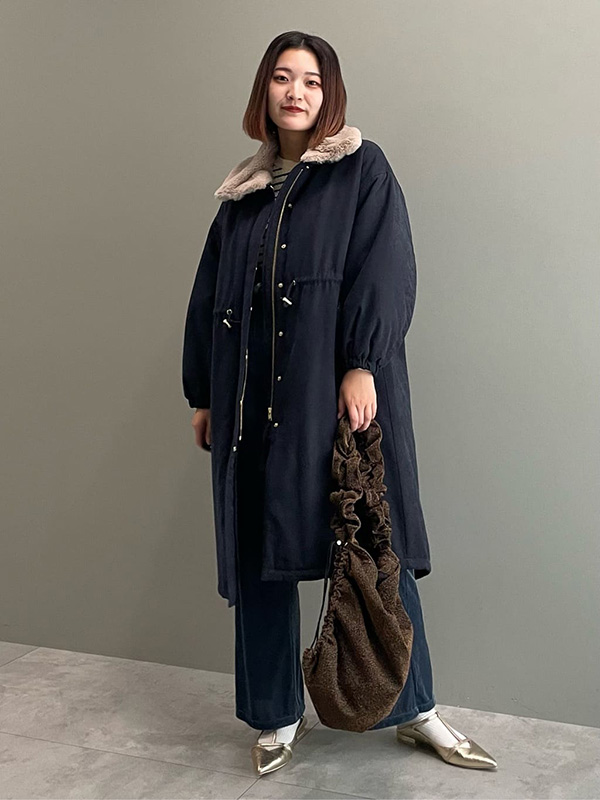 秋冬ならではのファーやベロアでカジュアルコーデを味付け | 14度 服装