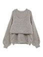ビスチェ+シャギーニット | 14度 服装