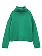タートルショートニット | 17度 服装