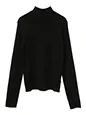 ハイネックリブニット | 17度 服装