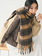 チェックマフラー | 気温10度 服装