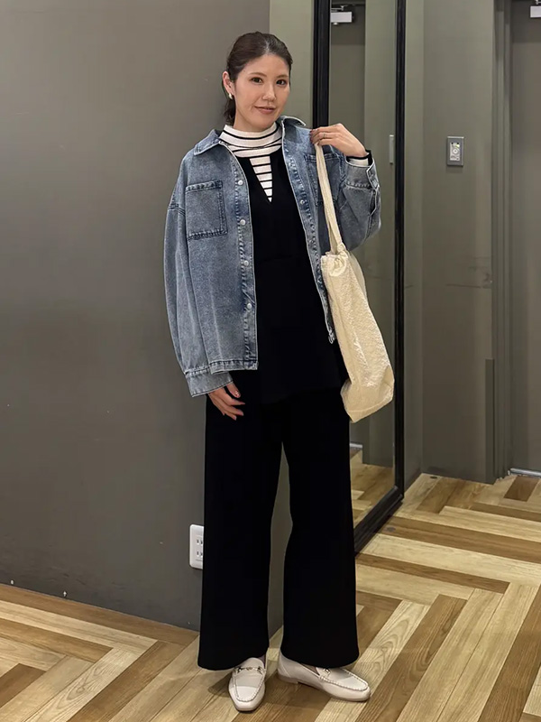 きちんとコーデに抜け感をプラスしてくれるデニムシャツブルゾン | 14度 服装