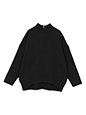 モックネックコクーンニットプルオーバー | 14度 服装