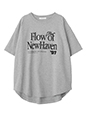 アソートプリント裾ラウンドTシャツ ｜気温20度の服装はコレ！最高/最低20度別のおすすめコーデ【2026年最新】｜ストライプクラブ