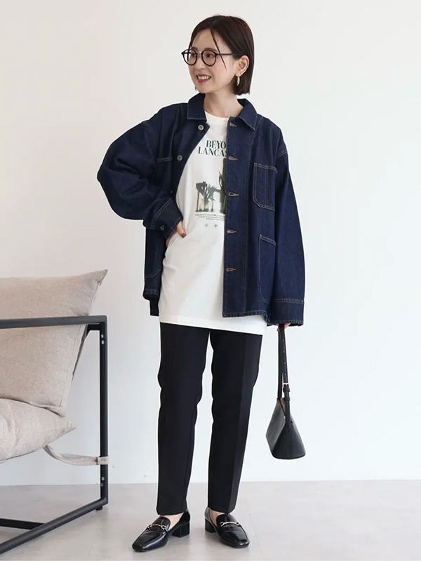 きれいめアイテム合わせでこなれるデニムジャケットコーデ | 8度 服装