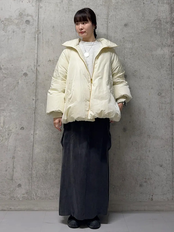 女性らしいバルーンシルエットでブルゾンを今っぽくアップデート | 8度 服装