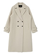 ウール混ロングダブルコート | 8度 服装