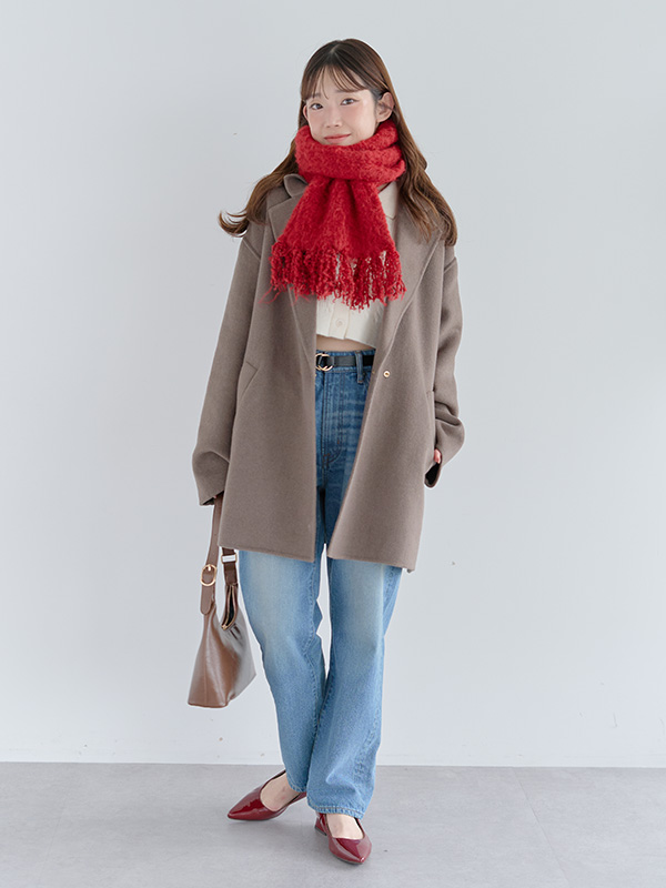 ニューヨーク巻き|マフラー巻き方