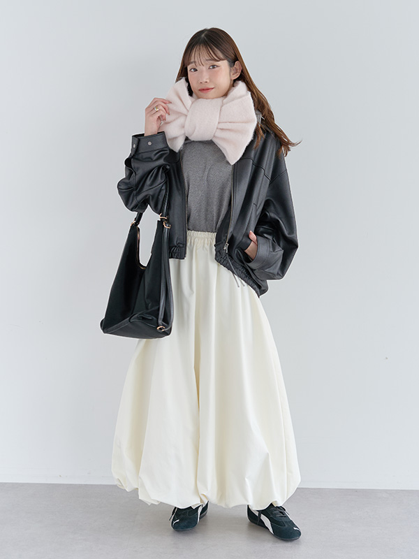 リボン巻き|マフラー巻き方