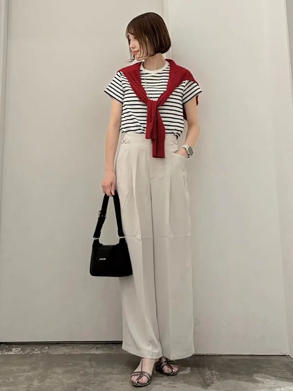 ボーダーTはコンパクトシルエットでフレンチシックなスタイルへ | Tシャツ コーデ