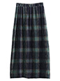 楊柳ベロアチェックIラインスカート | 冬服 レディース