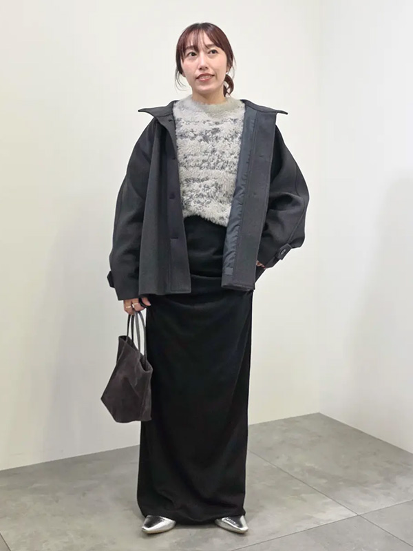 洗練見えを叶えるグレーのグラデーションコーデ | 冬服 レディース