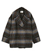 チェックシャギーコート | 冬服 レディース