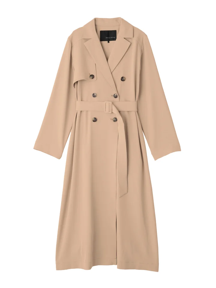 【UVカット/花粉ガード】素材MIXトレンチコート