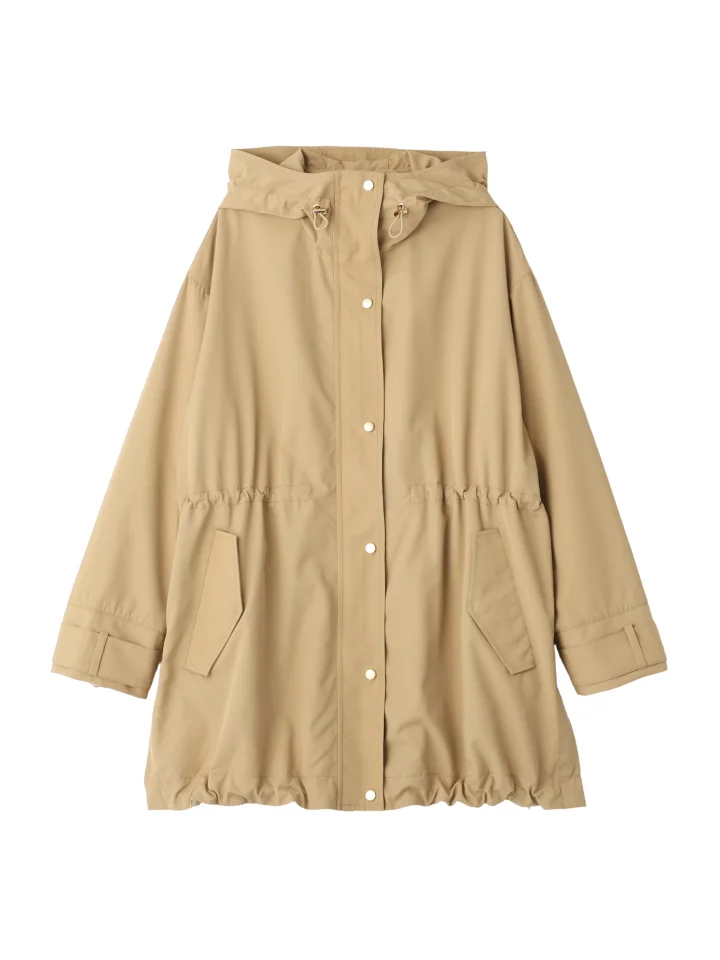 [撥水/花粉ガード]ミドル丈マウンテンパーカー