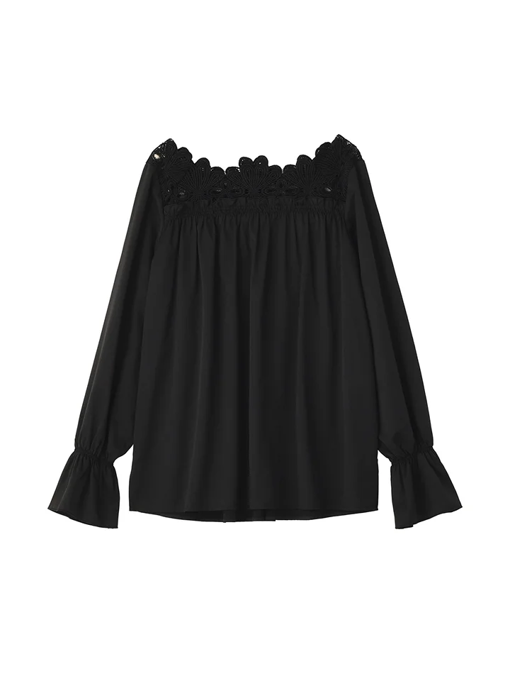 フラワーレースブラウス