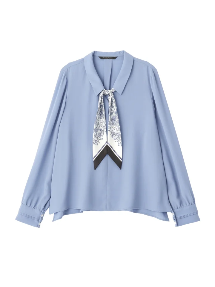 スカーフ付きブラウス