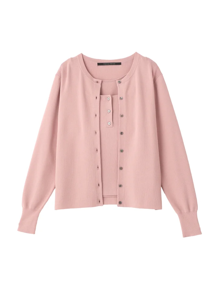 [UVカット/マシンウォッシャブル]アンサンブルニット