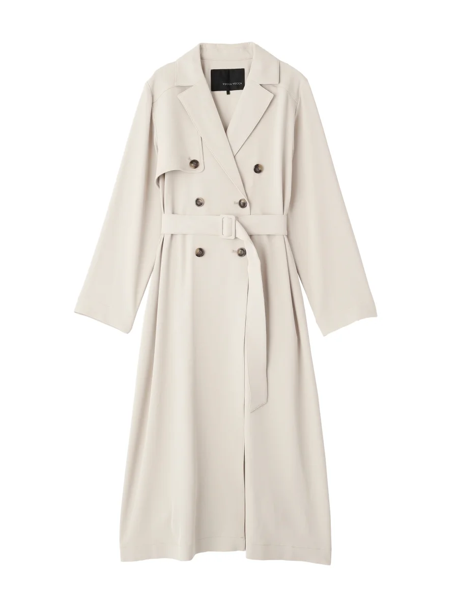 【UVカット/花粉ガード】素材MIXトレンチコート