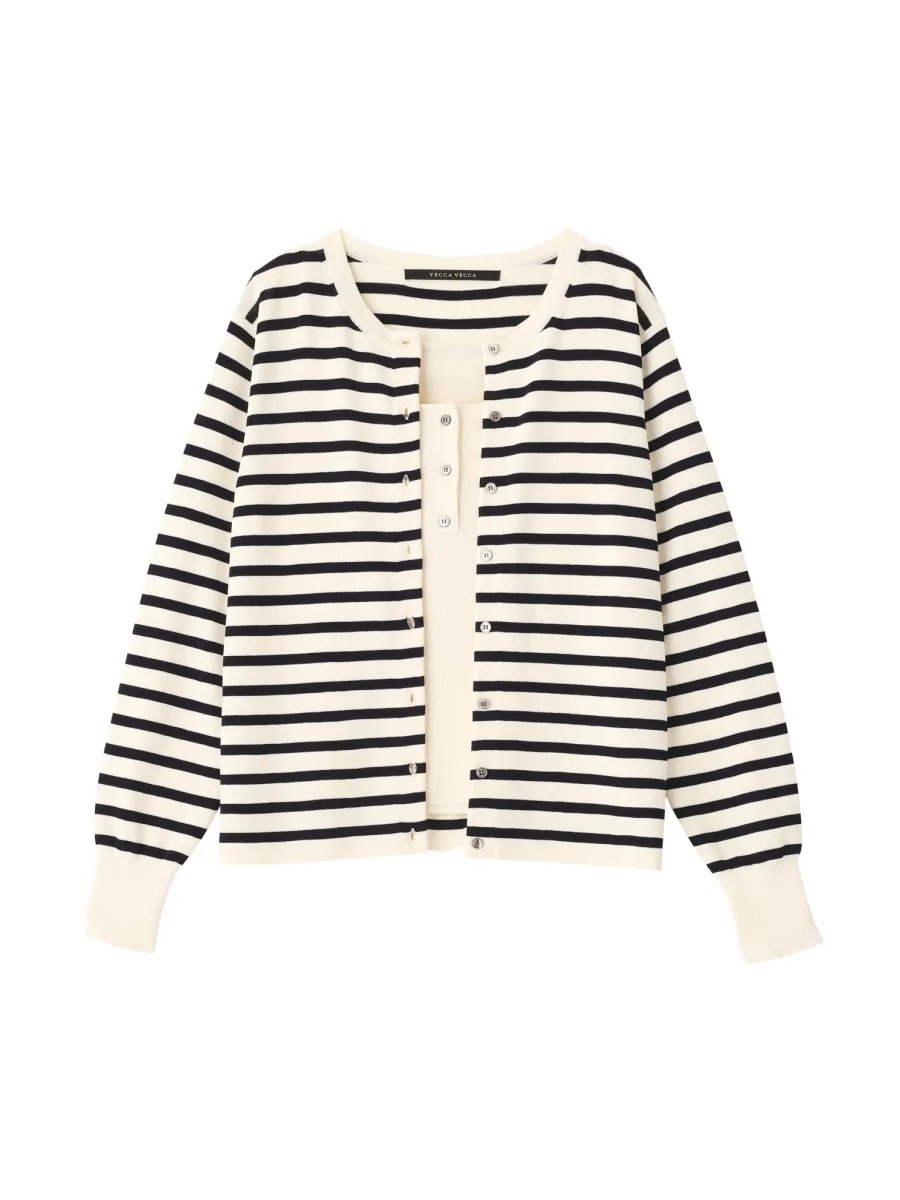 【UVカット/マシンウォッシャブル】アンサンブルニット