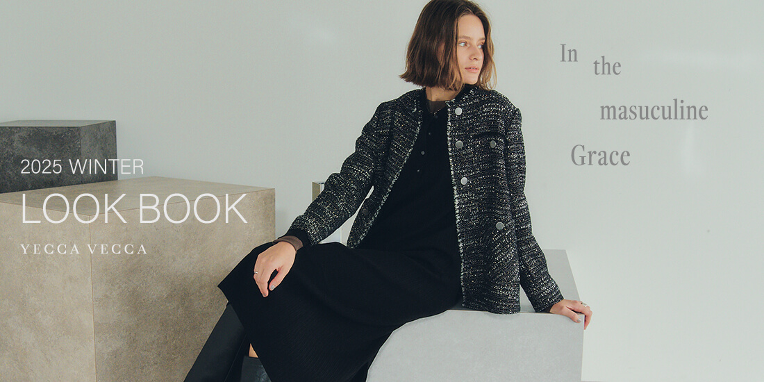 特集ページ「2025 Winter Collection | In the masuculine Grace LOOK BOOK」