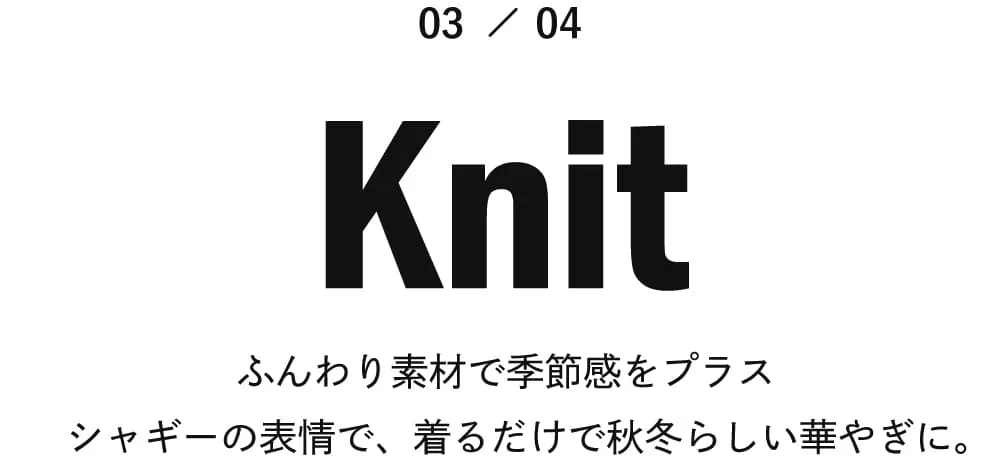 シャギーニットプルオーバー