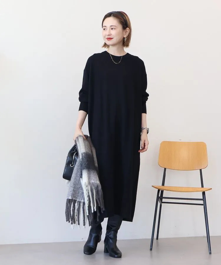 バイパチボックスニットワンピース