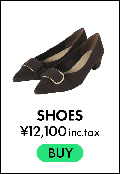 バックルローヒールパンプス|YECCA VECCA