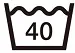 40℃を限度とし、洗濯機で洗濯ができる