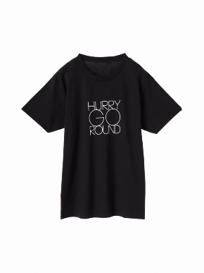 ロゴプリントTシャツ hide special collaboration HURRY GO ROUND